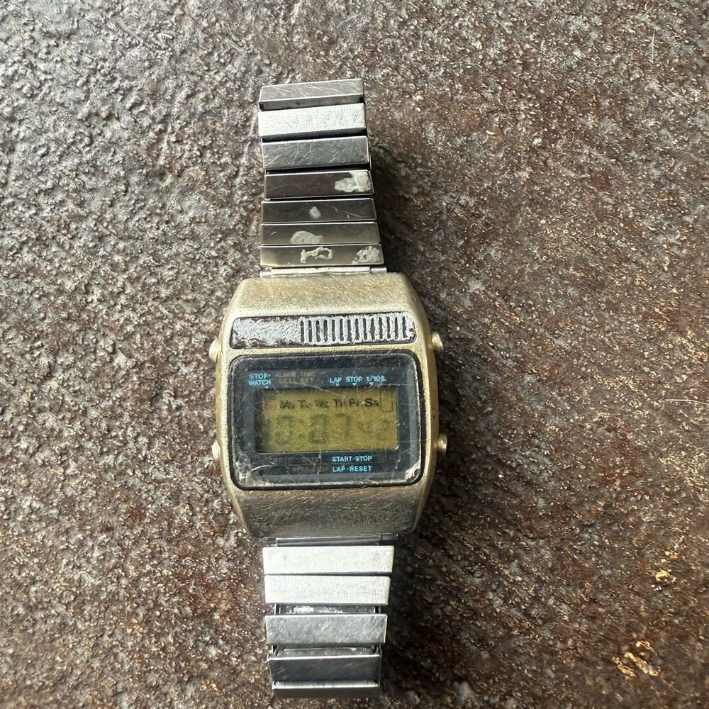 Vintage Seiko A159-5019 1978 Quartz LC Fresh Battery